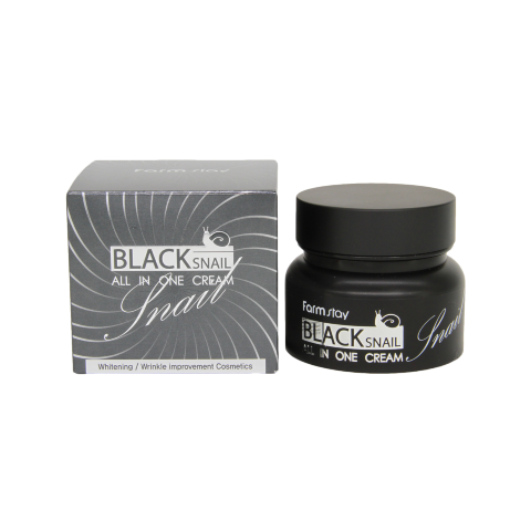 FarmStay Многофункциональный крем для лица муцином черной улитки Black Snail All In One Cream