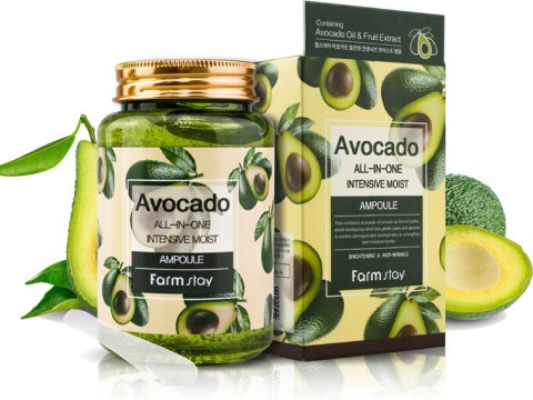 FARMSTAY Питательная ампульная сыворотка с авокадо Avocado All-in-one Intensive Moist Ampoule, 250 мл