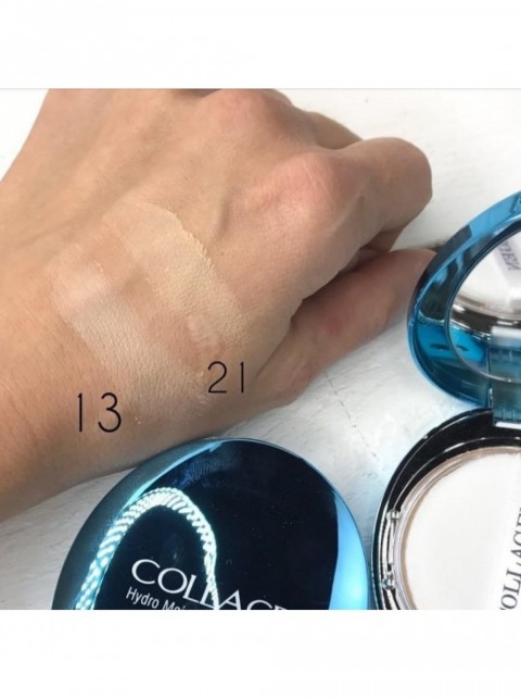 Увлажняющая коллагеновая пудра для лица Enough Hydro Moisture Two Way Cake SPF 25 PA++, 13 тон, со сменным блоком