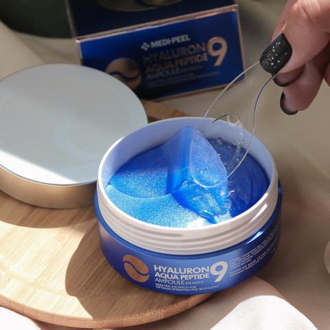 Medi-Peel Увлажняющие патчи с гиалуроновой кислотой и пептидами Hyaluron Aqua Peptide 9 Ampoule Eye Patch