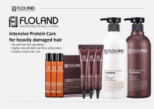 Floland Восстанавливающий шампунь для поврежденных волос с кератином Premium Silk Keratin Shampoo