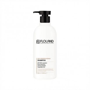 Floland Восстанавливающий шампунь для поврежденных волос с кератином Premium Silk Keratin Shampoo 