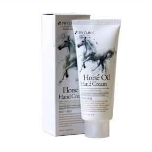 3W Clinic Крем для рук c лошадиным жиром Horse Oil Hand Cream