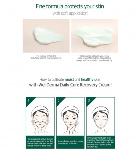 WellDerma Ежедневный восстанавливающий крем для лица Daily Care Recovery Cream, 30 мл.