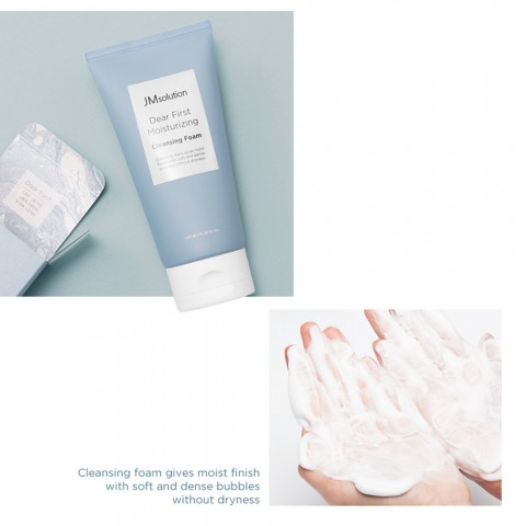 JMsolution Увлажняющая пенка для умывания Dear First Moisturizing Cleansing Foam