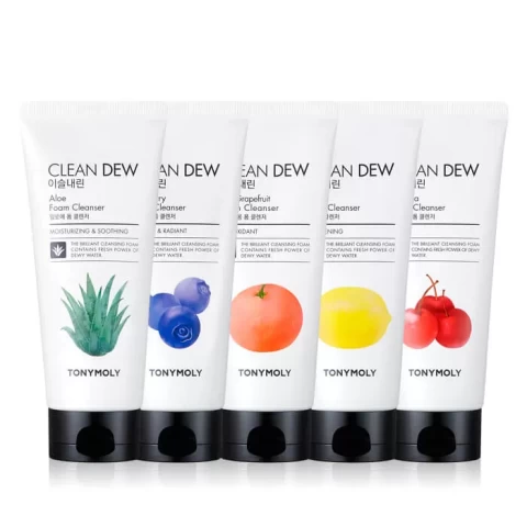 TONY MOLY Увлажняющая пенка для умывания с экстрактом красного грейпфрута Clean Dew Red Grapefruit Foam Cleanser, 180 мл
