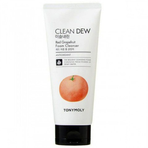 TONY MOLY Увлажняющая пенка для умывания с экстрактом красного грейпфрута Clean Dew Red Grapefruit Foam Cleanser, 180 мл