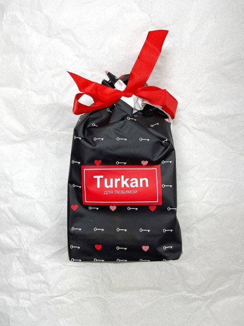 TURKAN НАБОР Носки женские в подарочной упаковке мешочек, 3 пары