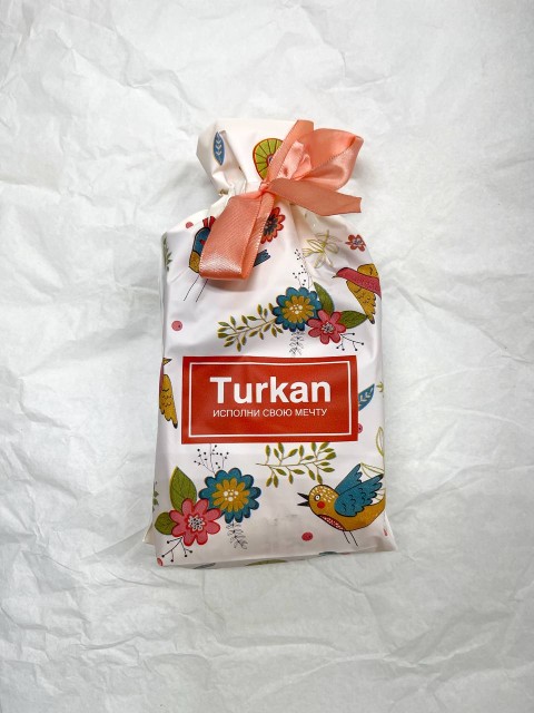 TURKAN НАБОР Носки женские в подарочной упаковке мешочек, 3 пары