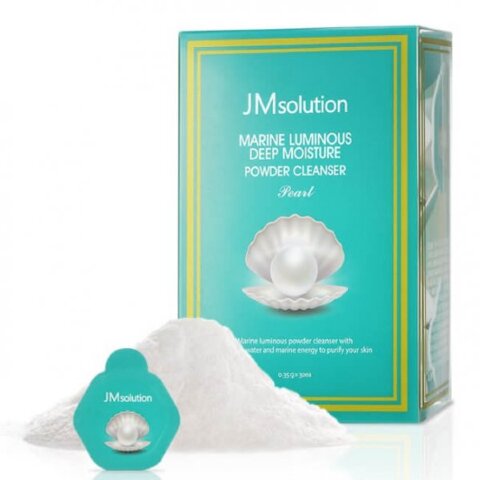 JMsolution Энзимная увлажняющая пудра для умывания Marine Luminous Deep Moisture Powder Cleanser Pearl