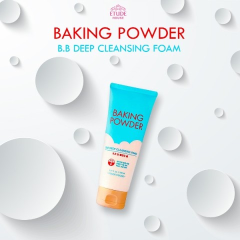 Etude House Глубоко очищающая пенка для умывания с содой Baking Powder Pore BB Cleansing Foam, 160 гр.