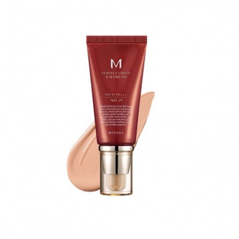 MISSHA ВВ крем с высокой степенью покрытия M Perfect Cover BB Cream №21, 50 мл 