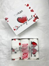 TURKAN НАБОР Носки женские в подарочной упаковке картонная коробка, 3 пары