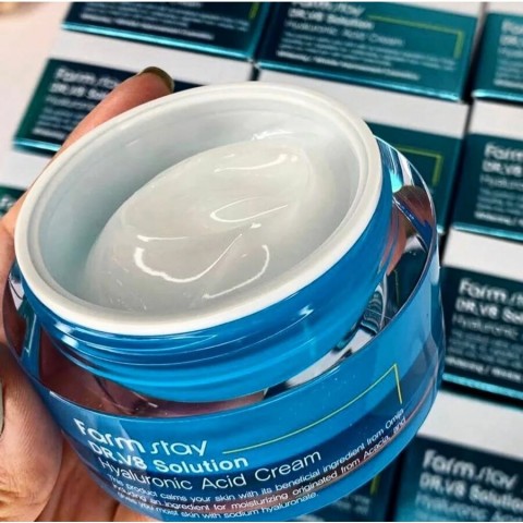 FarmStay Крем для лица с гиалуроновой кислотой DR.V8 Solution Hyaluronic Acid Cream 