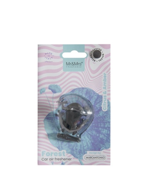 MR&MRS FRAGRANCE Аромадекор для автомобиля и дома лягушонок, черный, Цитрус и амбра FOREST BLISTER CITRUS & AMBER
