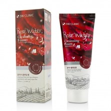 3W Clinic Пенка для умывания с розовой водой Rose Water Foam Cleansing, 100 мл