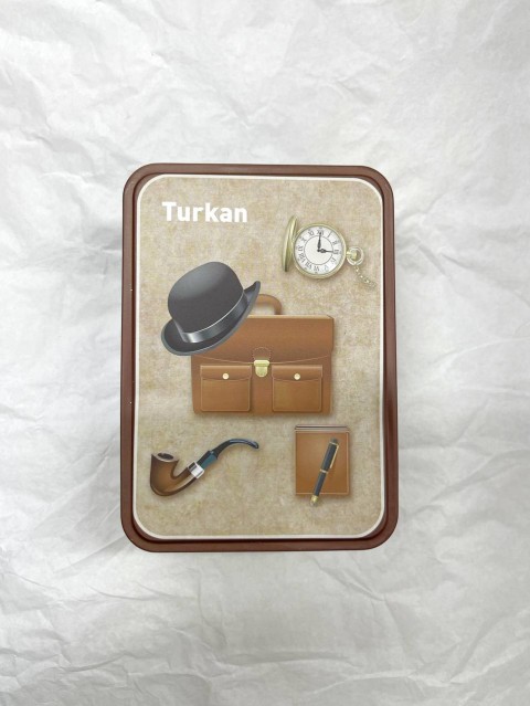 TURKAN НАБОР Носки мужские в подарочной упаковке жестяная банка, 3 пары