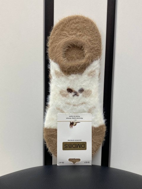 DMDBS Носки женские, шерсть норка, рисунок в ассортименте, 37-41 р., 1 пара 