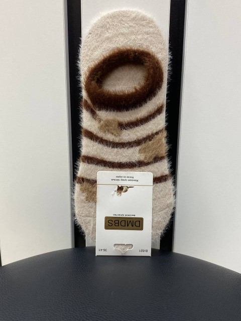 DMDBS Носки женские, шерсть норка, рисунок в ассортименте, 37-41 р., 1 пара 