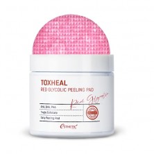 Esthetic House Пилинг подушечки для лица с гликолевой кислотой Toxheal Red Glyucolic Peeling Pad