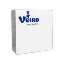 Салфетки бумажные Linia Veiro, белые, 1 слой, размер 24*24 см, 50 шт.