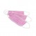 Маска медицинская трёхслойная на резинках Чистовье, розовая, 100 шт.