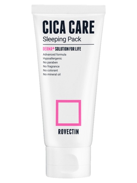 ROVECTIN Ночная успокаивающая маска для лица Cica Care Sleeping Pack, 80 мл