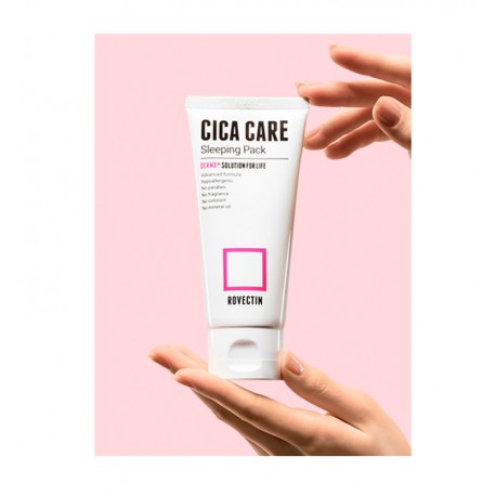 ROVECTIN Ночная успокаивающая маска для лица Cica Care Sleeping Pack, 80 мл