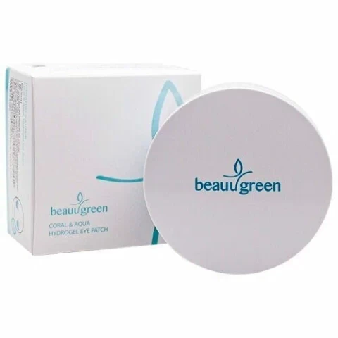 BeauuGreen Патчи для глаз с экстрактом коралла и морской водой Coral & Aqua Hydrogel Eye Patch, 60 шт.