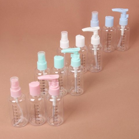 Дорожный набор ёмкостей для хранения со шкалой деления, цвет МИКС, 3 предмета