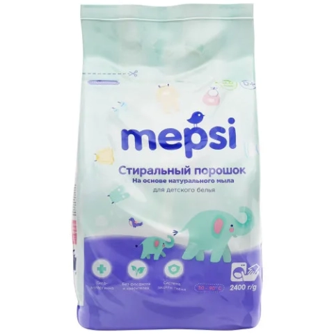 Mepsi Стиральный порошок для детского белья Гипоаллергенный 0+, 2400 гр.