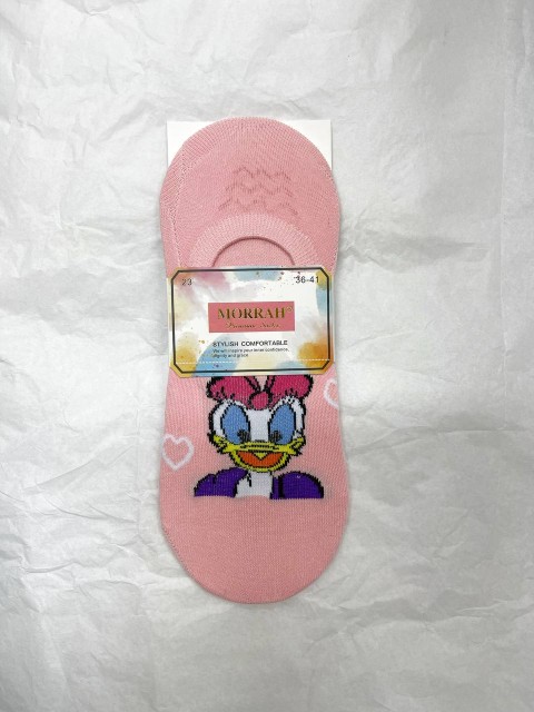 Кушан Morrah Следки женские с силиконом на пятке рисунок герои мультиков, 1 пара