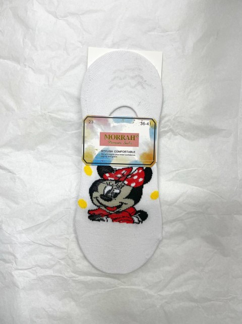 Кушан Morrah Следки женские с силиконом на пятке рисунок герои мультиков, 1 пара