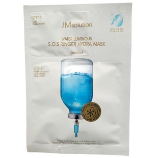 JMSOLUTION Увлажняющая двухступенчатая маска с глиной и гиалуроновой кислотой Water Luminous S.O.S Ringer Hydra Mask Special, 5 гр + 30 мл