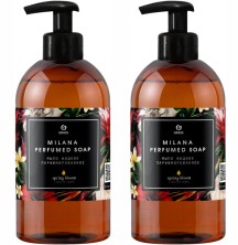 GRASS Мыло жидкое парфюмированное с маслом герани Milana "Spring bloom" perfumed soap, 300 мл.