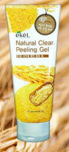 Ekel Пилинг скатка для лица с коричневым рисом Natural Clean Peeling Gel Rice Bran
