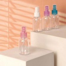 Бутылочка для хранения, с распылителем, объём 50 мл, цвет МИКС, 1 шт.