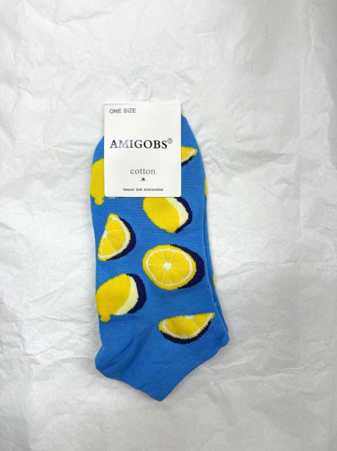 AMIGOBS Носки унисекс короткие яркие с рисунком, 1 пара