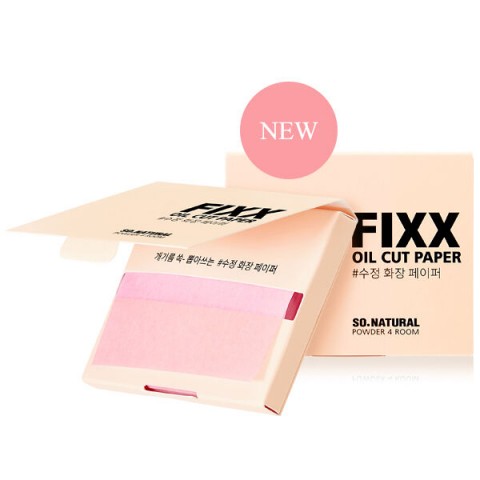 So Natural Матирующие салфетки для лица Fixx Oil Cut Paper