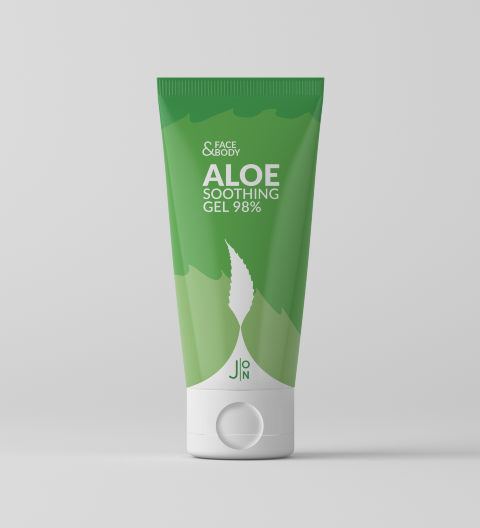 J:on Успокаивающий гель для лица и тела с алоэ Face & Body Aloe Soothing Gel 98%