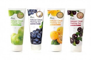 Ekel Пилинг скатка для лица с ягодами асаи Natural Clean Peeling Gel Acai Berry, 180 мл