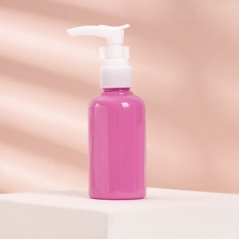 Бутылочка для хранения, с дозатором, объём 75 мл, цвет МИКС, 1 шт.