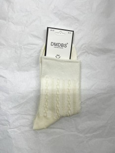 DMDBS Носки женские в розово-белой гамме, рисунок кролики, 1 пара