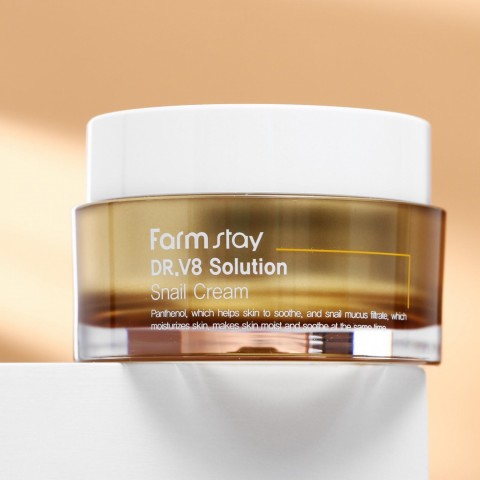 FarmStay Крем для лица с улиткой Dr.V8 Solution Snail Cream