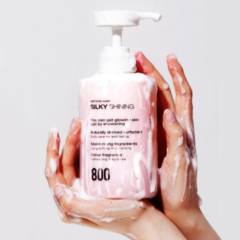 MEDI-PEEL Смягчающий скраб-гель для тела Silky Shining Salt Body Wash, 500 мл