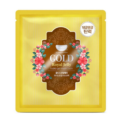 Koelf Гидрогелевая маска для лица с золотом и маточным молочком Gold & Royal Jelly Hydrogel Mask Pack