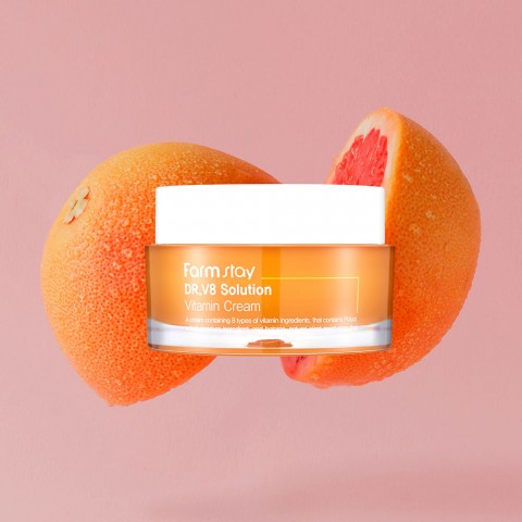 FarmStay Крем для лица с витаминами DR.V8 Solution Vitamin Cream 