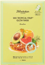 JMsolution Тканевая маска для лица для здорового сияния кожи Japan Mix Tropical Fruit Glow Mask Garden