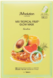 JMsolution Тканевая маска для лица для здорового сияния кожи Japan Mix Tropical Fruit Glow Mask Garden