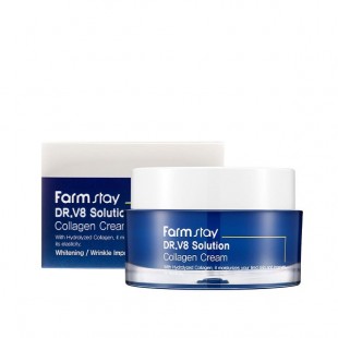 FarmStay Крем для лица с коллагеном DR.V8 Solution Collagen Cream